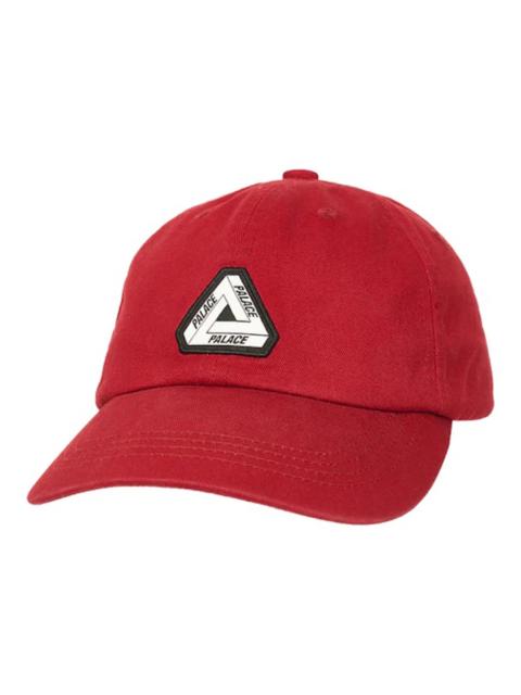 Palace Washed Twill Tri-Ferg 6-Panel Burgundy