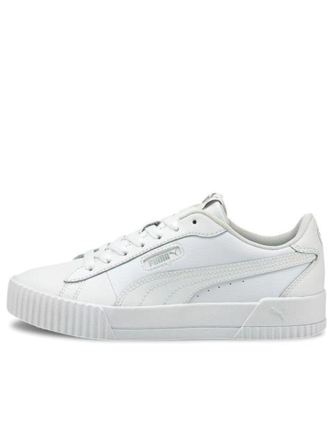 (WMNS) PUMA Carina Crew 'White Silver' 374903-02