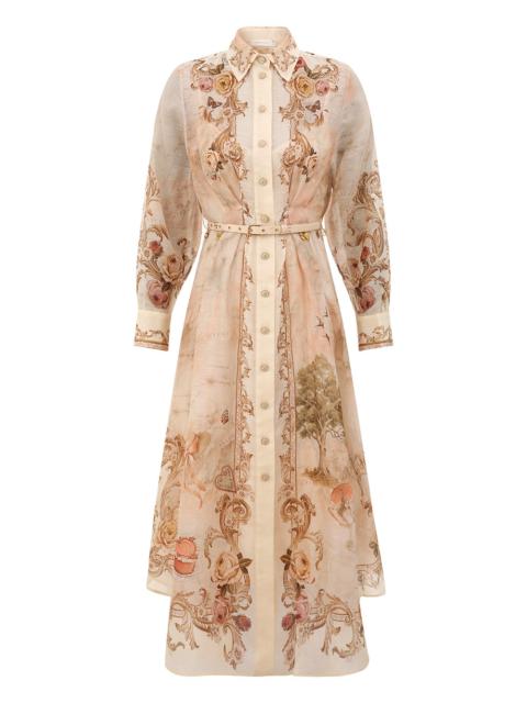 MEMENTO BUTTONED MIDI DRESS