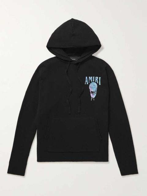 Crystal Ball Logo-Embroidered Intarsia Cashmere-Blend Hoodie