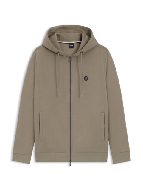 ZIP-UP HOODIE WITH DOUBLE B MONOGRAM