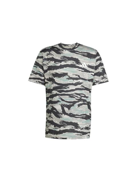 adidas Train Essentials Camo Aop T-Shirt Silver Pebble Black