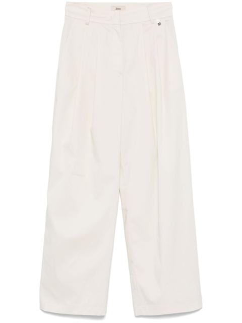 pleat-detailing trousers