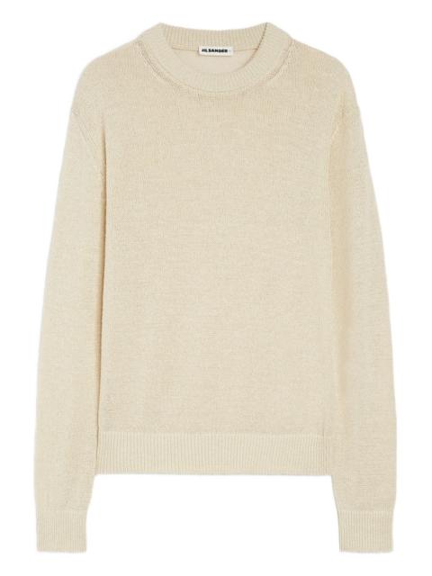 chunky-knit silk sweatshirt