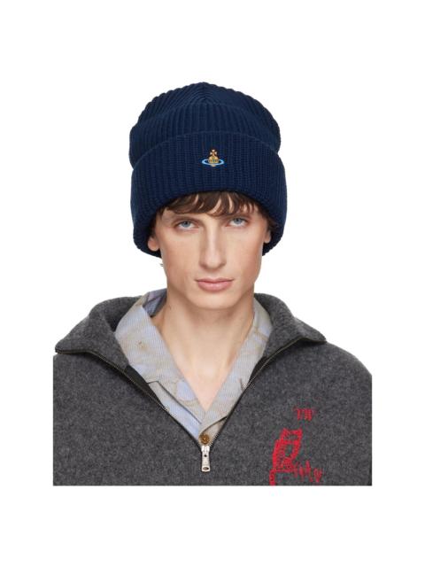 Navy Sporty Beanie