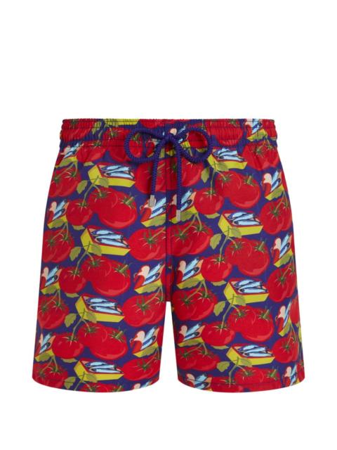 printed swim shorts