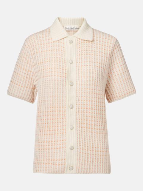 Noble ribbed-knit cashmere shirt