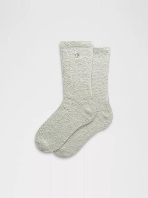 Unisex Fuzzy Crew Socks