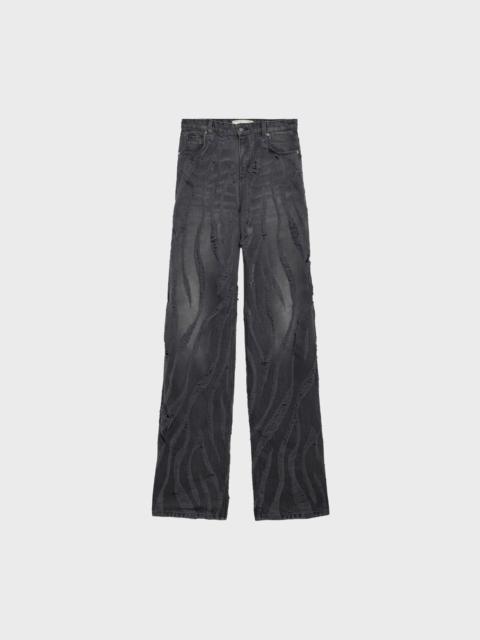 BAGGY LASER-CUT DENIM JEANS