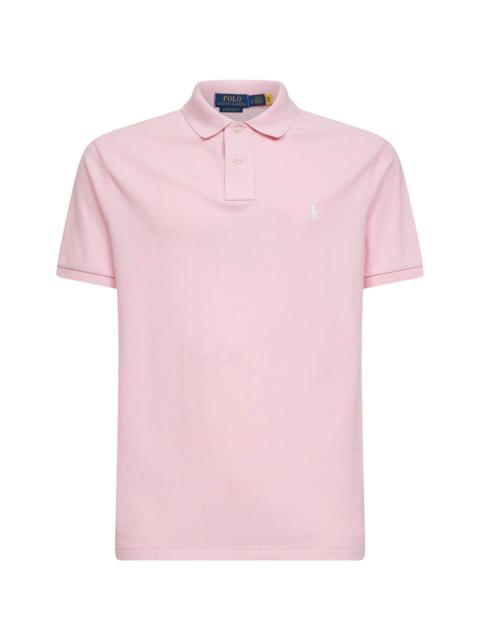 Garden pink The Iconic Mesh polo shirt