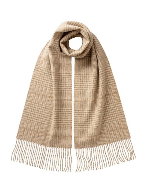 Tweed Glen Check Natural Scarf
