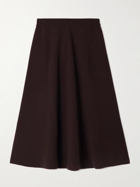 Wool And Cashmere-blend Midi Skirt