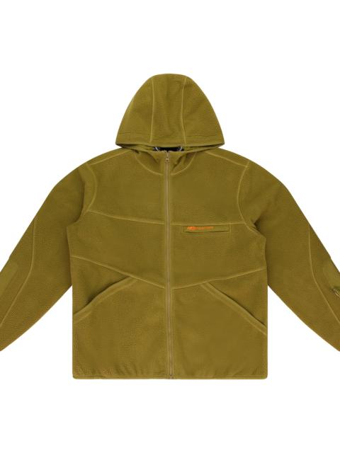 NEW BALANCE FULL-ZIP FLEECE HOODIE "BROWN"