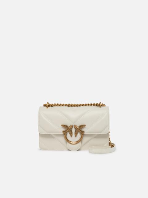LOVE BAG MINI CHEVRON-QUILTED NAPPA LEATHER CROSSBODY BAG