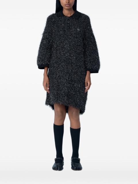 logo-detail sweater dress