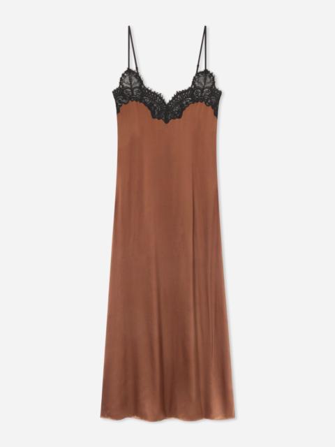 Lace Slip Dress in Silk