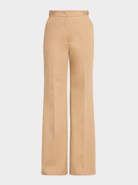 Vesta Cotton Twill Flare Pants