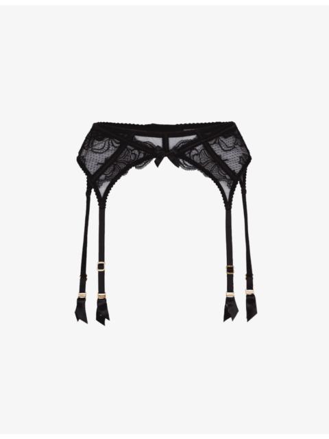 Rozlyn high-rise lace suspenders