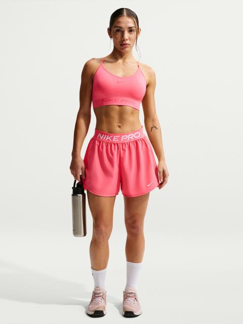 Nike Pro Women's Dri-FIT Mid-Rise Brief-Lined 3" Woven Shorts