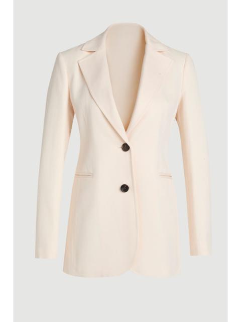 Tencel Blend Tailored Single Breasted Blazer