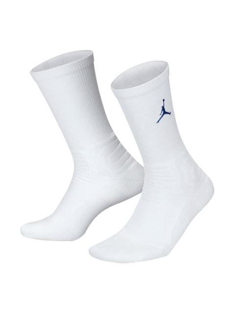 Air Jordan Contrasting Colors Logo Sports Socks One Pair White CT0527-102