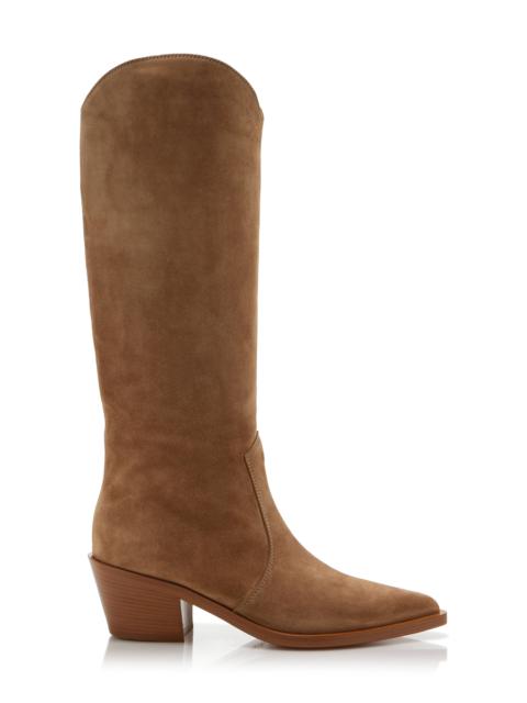 Suede Western Boots tan