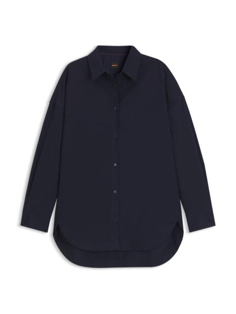 OVERSIZE-FIT BLOUSE IN COTTON POPLIN