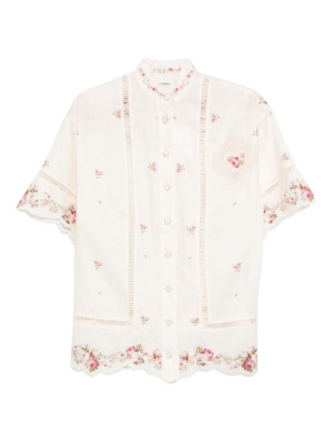 Patience lace floral shirt