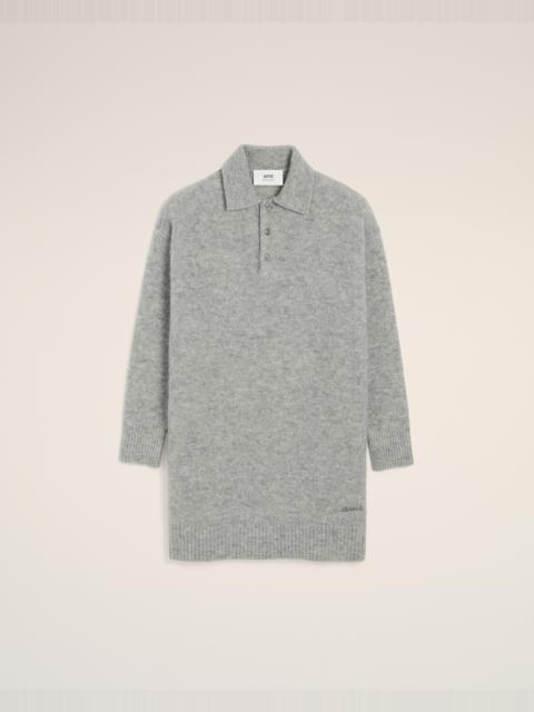 GREY ALPACA AMI POLO DRESS