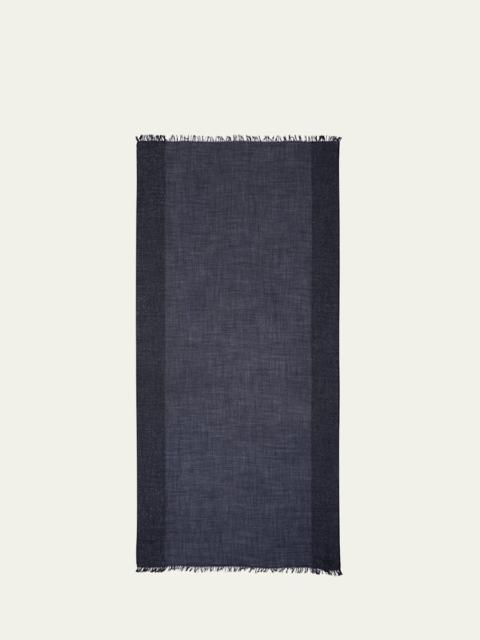 New Dalila Colorblock Sequined Wool Silk Scarf