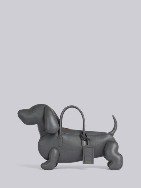 Dark Grey Pebble Grain Leather Hector Bag