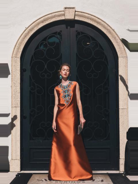 Embellished Neck Kaftan