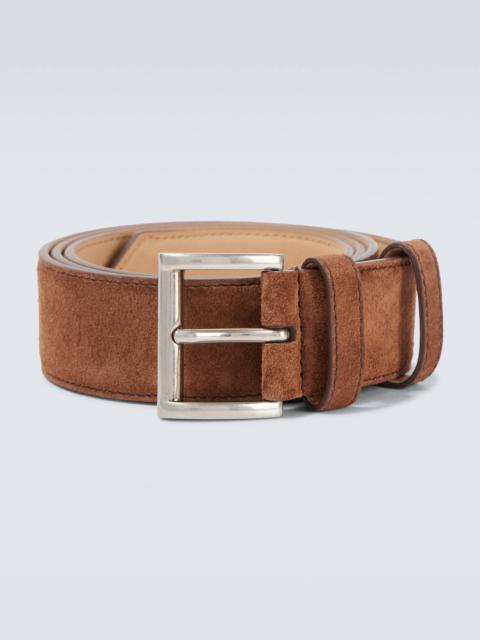 Suede belt