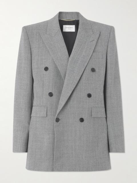 Double-breasted Wool-twill Blazer