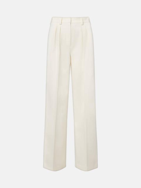 Molo pleated wool and cotton-blend pants