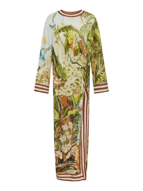 Toucan Tango Silk Midi Dress