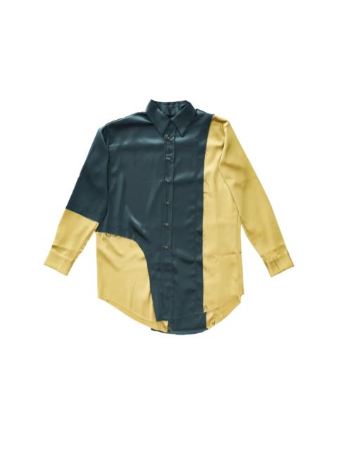 Edward Cuming Abstract Cut-Off Shirt Green