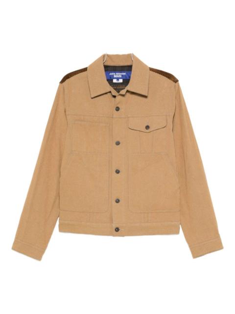 panelled shirt jacket
