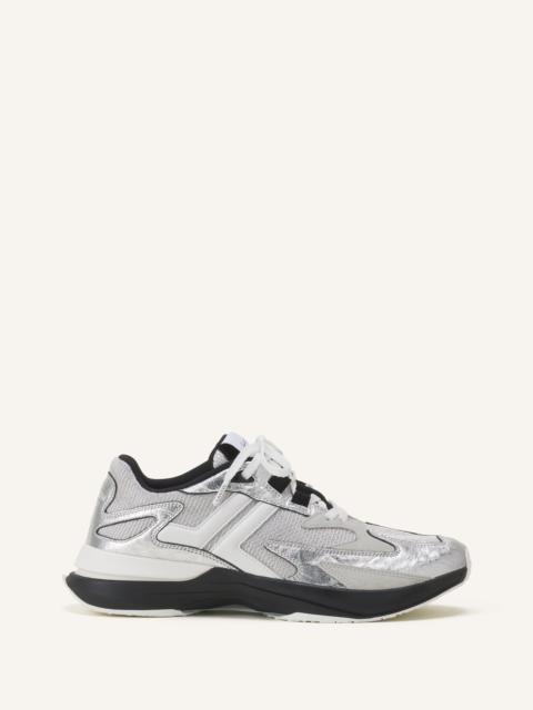 JLA SNEAKERS IN CRINKLED METALLIC LEATHER