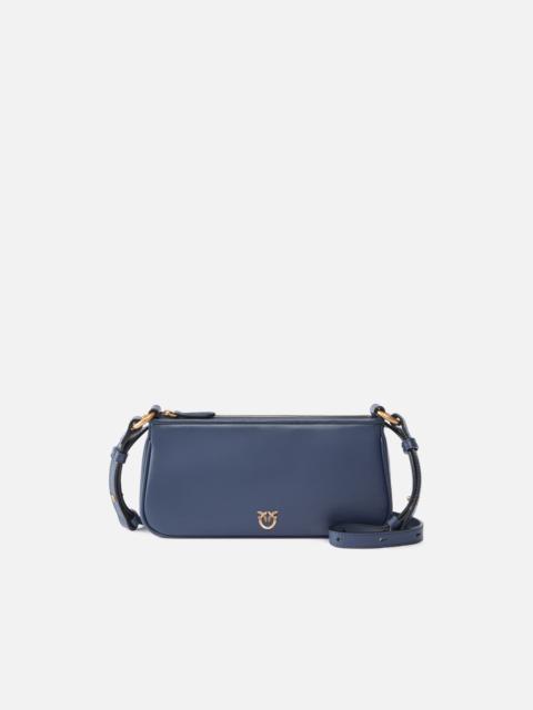 LEATHER MINI HALF MOON CROSSBODY BAG