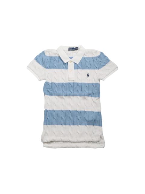 Polo Ralph Lauren Women's Short Sleeve White/Carolina Blue