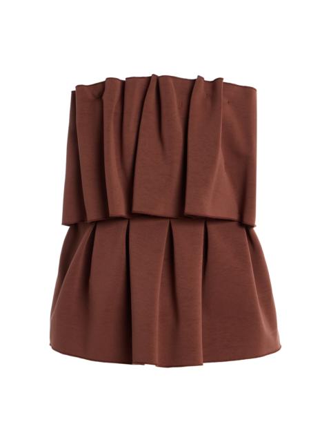 Sculpted Tube Top brown
