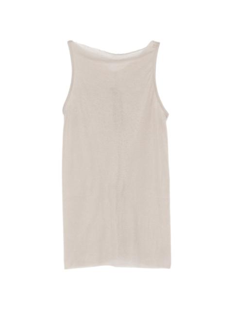 crew-neck tank top