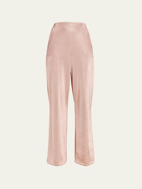 Lurex Bonded Jersey Trousers