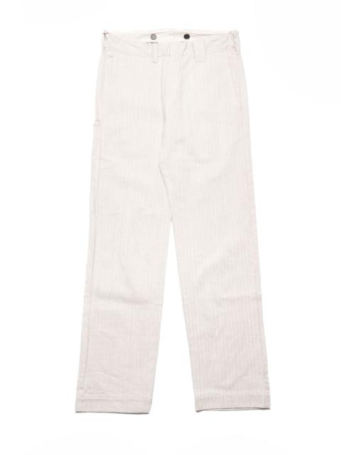 13oz "Gray Nep" HBT Wide Trousers - Oatmeal