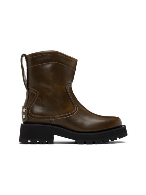 Khaki Low Oleatex Boots