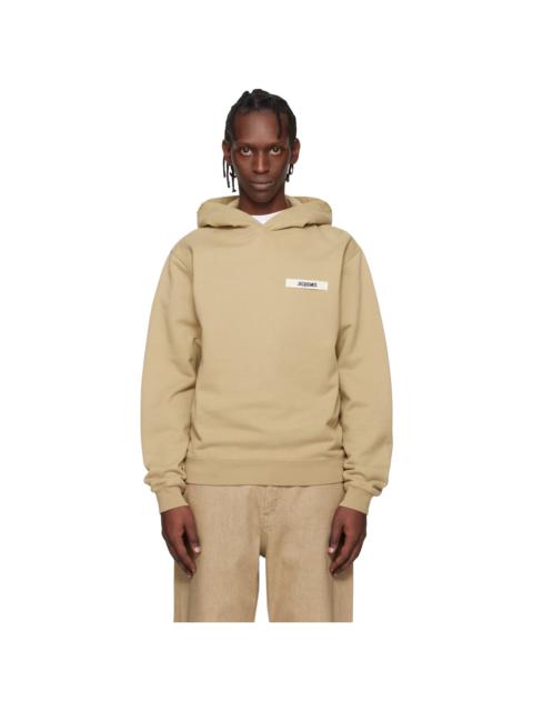 Beige 'The Gros Grain' Hoodie