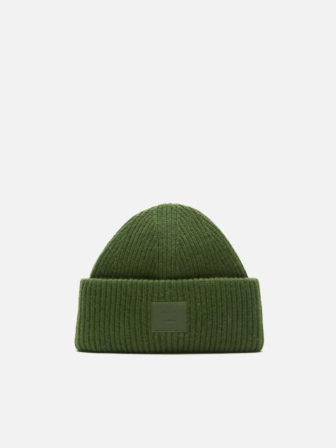 Face logo beanie - Yak - Bottle green