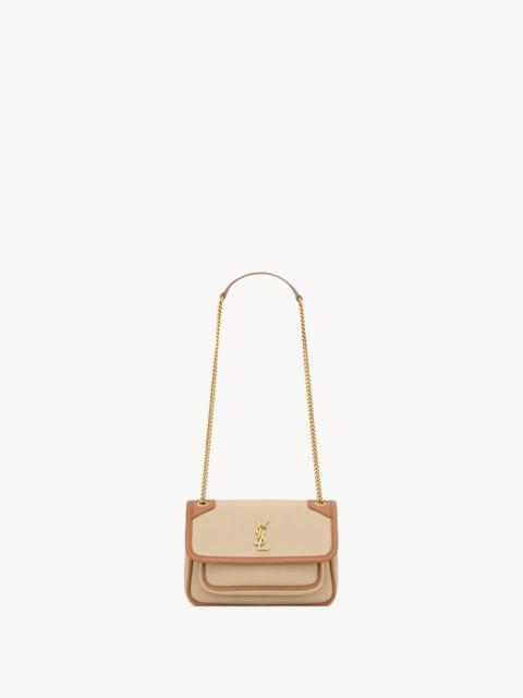 NIKI MINI IN CANVAS AND LEATHER