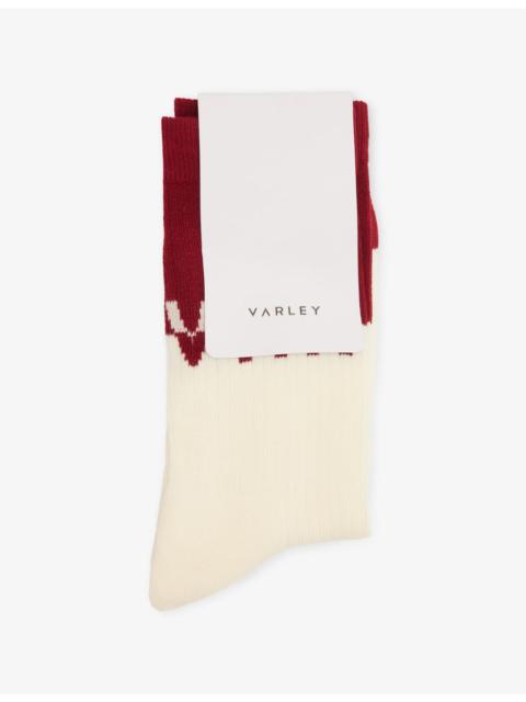 Stellar Colour-Block Cotton-Blend Socks
